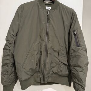 Edwin Men's Olive Bomber Insulated Jacket (Medium)